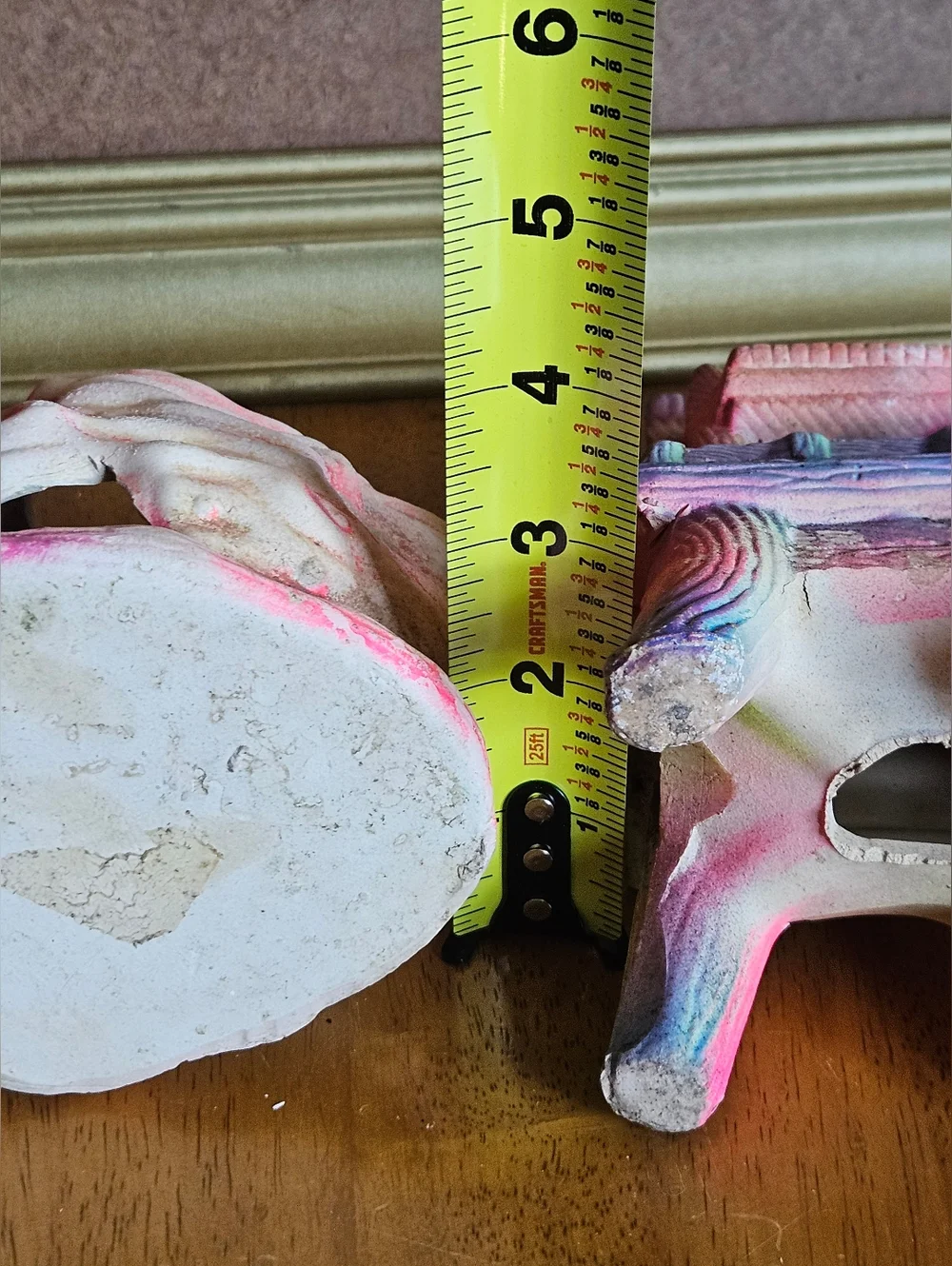 Vtg Fluorescent Watera Hut & Decorative Hot Pink Reefscape for Fishtank
